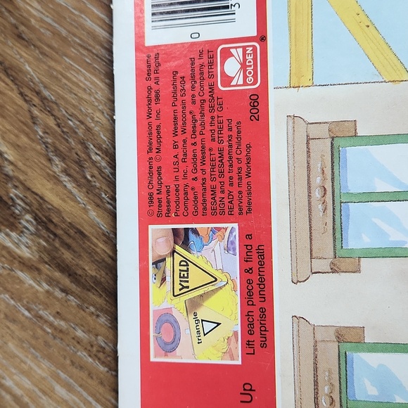 Vintage Sesame Street Shapes Learning Puzzle - Picture 2 of 11